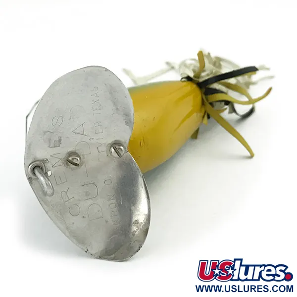 Creme Weedless Du-Dad Vasskyddat Bete, Abborre, 11g, Metallsked, #6033