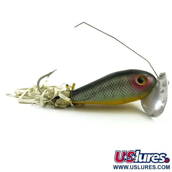Creme Weedless Du-Dad Vasskyddat Bete, Abborre, 11g, Metallsked, #6033