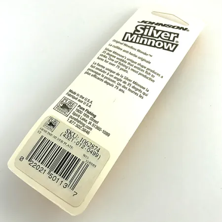 Johnson Silver Minnow Vasskyddat Drag, Silver, 14g, Spinnarsked, #7548