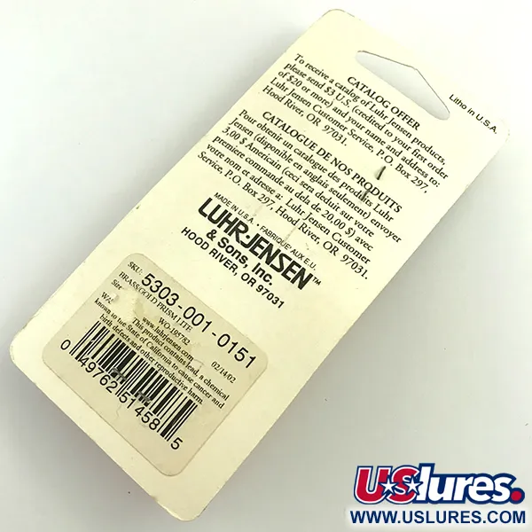 Luhr Jensen Loco 1 Skeddrag, Guld, 4g, Prism Lite, #6052