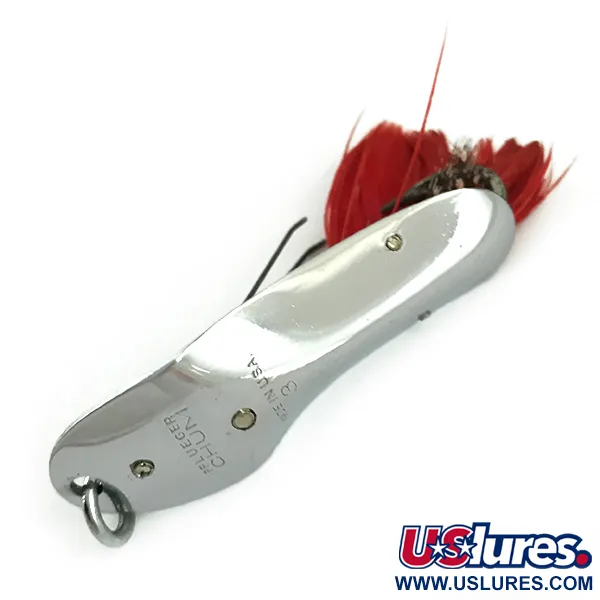 Pflueger Chum 3 Vassdrag, Nickel / Röd, 14g, vasskydd, #6062