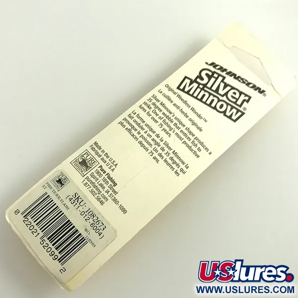 Johnson Weedless Silver Minnow Skeddrag, Fire Tiger/Nickel, 14g, #6308