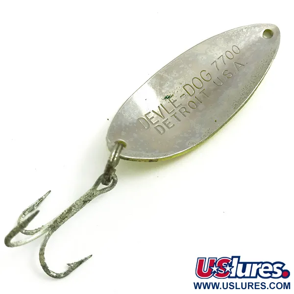 Dardevle Devle Dog 7700 UV Skeddrag, Gul/Röd, 14g, UV-färg, #6075