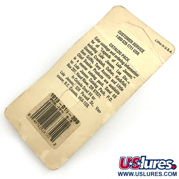 Luhr Jensen Krocodile Stubby UV Skeddrag, Nickel/Orange/UV, 5g, #6085