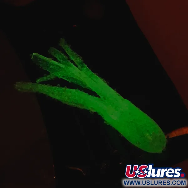 Bass Pro Shops Squermin' Squirts Tube, Vit Glow, 3.5cm, Glow, #6094