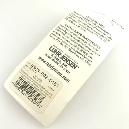 Luhr Jensen Loco 2 Skeddrag, Guld, 7g, Hamrad yta, #6100