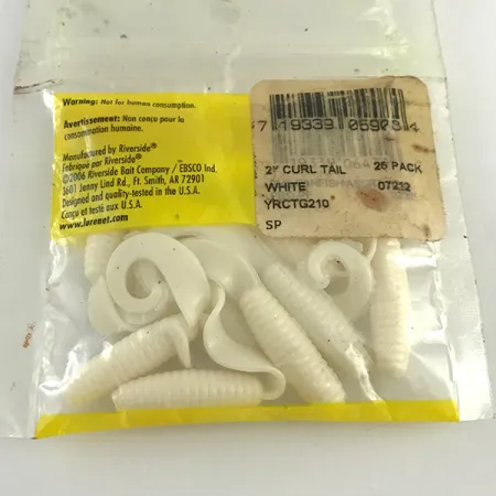 Riverside soft bait Jigg, Vit, 5cm, rillad kropp, #6133