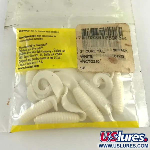 Riverside soft bait Jigg, Vit, 5cm, rillad kropp, #6133