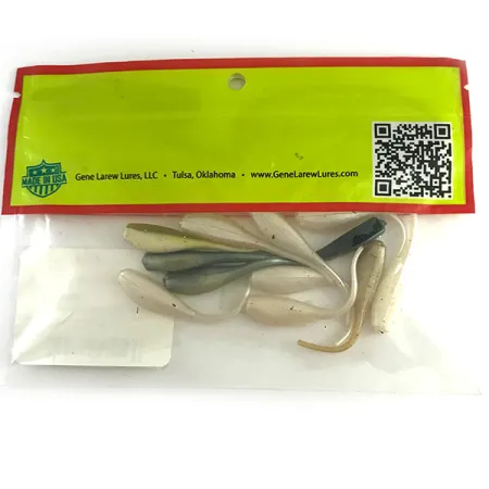 Bobby Garland Baby Shad Jigg, Vit/Grå/Grön, 5cm, UV, #6146