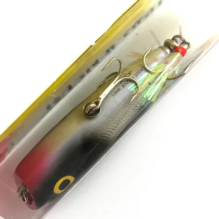 Luhr Jensen P.J.POP Träpopper, Silver / Svart, 17g, handgjord, #6151