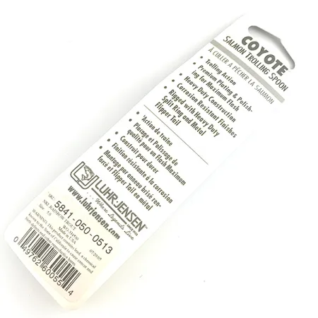 Luhr Jensen Coyote Spoon 5 Skeddrag, Regnbågsöring, 17g, #6153