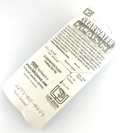 Luhr Jensen ClearWater Flash UV Spinnare, Silver, 7g, UV-synlig, #6154