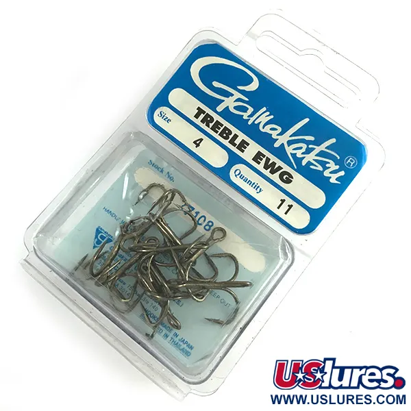Gamakatsu Treble Hooks #4 12pcs