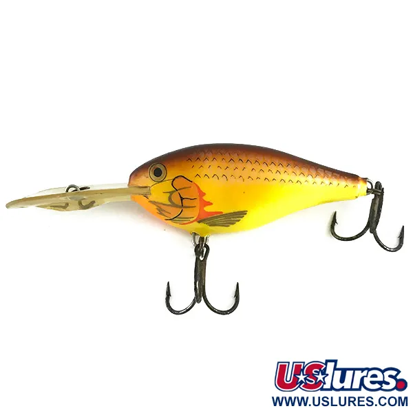 Rapala Risto Rap Wobbler, Yellow / Brown, 16g, Djupgående, #6163