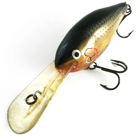 RAPALA RISTO RAP Wobbler, Guld/Svart, 16g, Djupgående, #6164