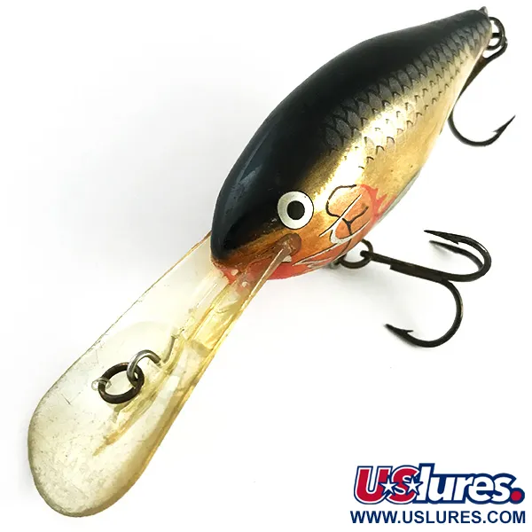 RAPALA RISTO RAP Wobbler, Guld/Svart, 16g, Djupgående, #6164