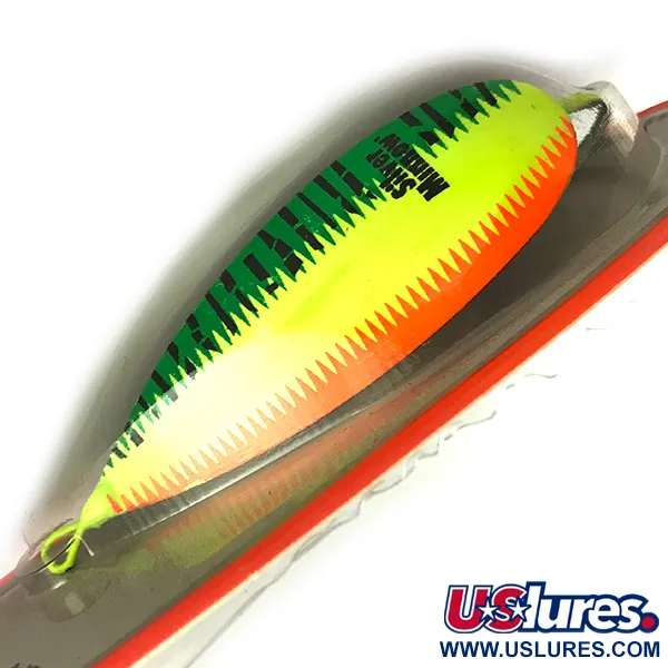 Johnson Silver Minnow Vassdrag, Orange/Grön/Gul, 21g, UV Glow, #6192