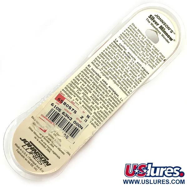 Johnson Silver Minnow Vassdrag, Orange/Grön/Gul, 21g, UV Glow, #6192