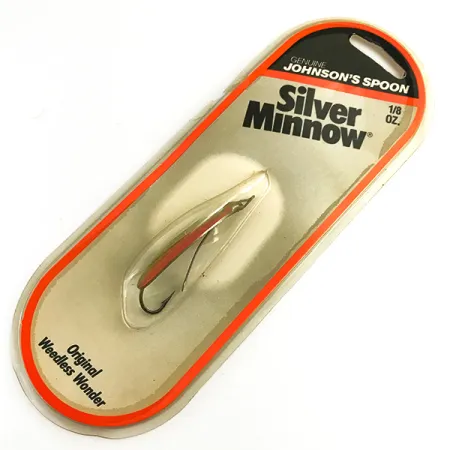 Weedless Johnson Silver Minnow Skeddrag, Grön/Orange/Nickel, 5g, #6193