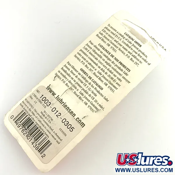 Luhr Jensen Krocodile Die #4 UV Skeddrag, Nickel/Röd, 14g, UV, #6195