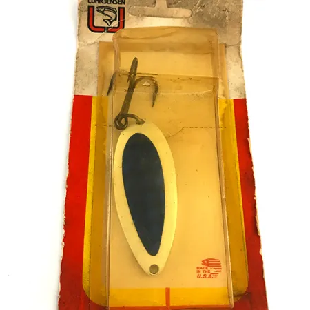 Luhr Jensen Krocodile Stubby Skeddrag, Vit/Blå, 24g, Kompakt, #6197