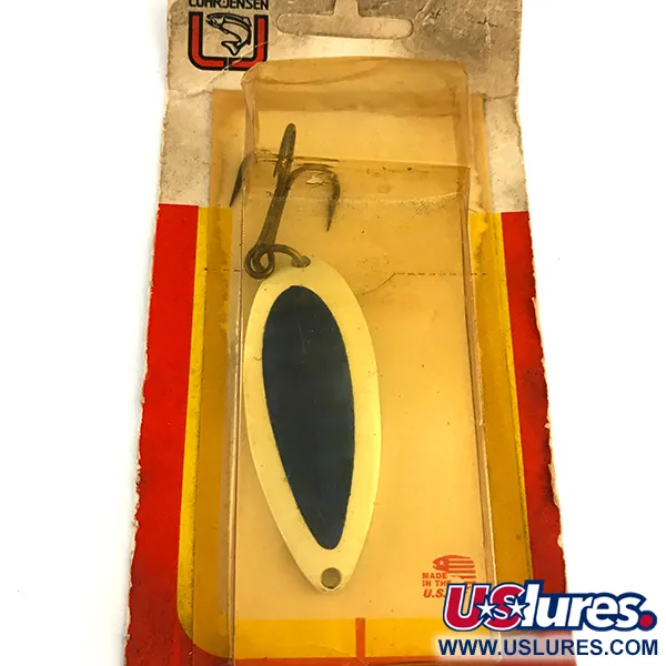 Luhr Jensen Krocodile Stubby Skeddrag, Vit/Blå, 24g, Kompakt, #6197