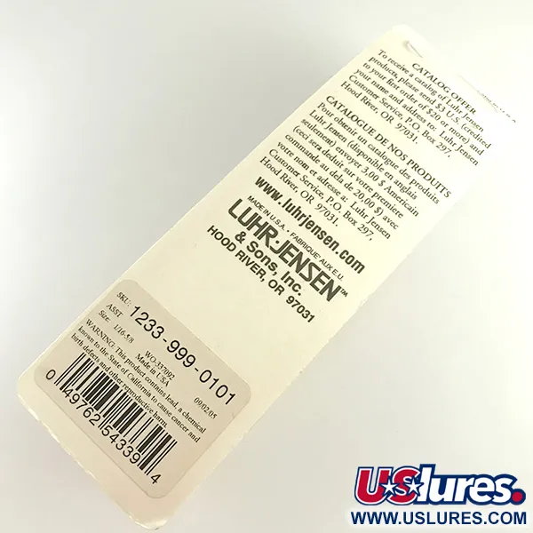 Luhr Jensen Krocodile Stubby Skeddrag, Hamrad nickel, 18g, #6221