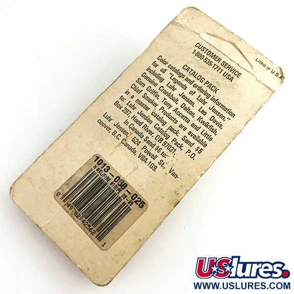 Luhr Jensen Krocodile Stubby Skeddrag, Hamrad Nickel/Röd UV, 18g, #6222