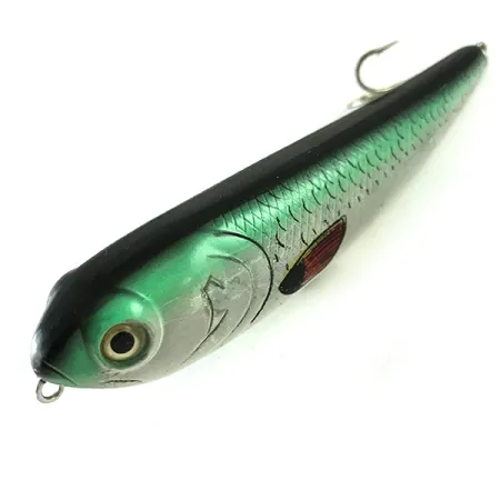 Bass Pro Shops XTS Pencil Plug Ytbete, Grå/Grön, 14g, #6240