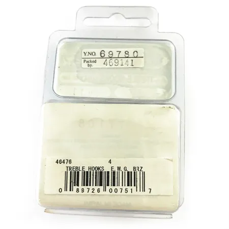 Gamakatsu Treble Hook #4 Trekrok, Brons, EWG-design, #6258