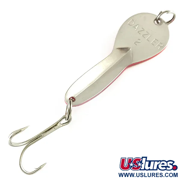 Acme Dazzler #2 UV Skeddrag, Silver/Röd, 7g, UV-reaktivt, #6262