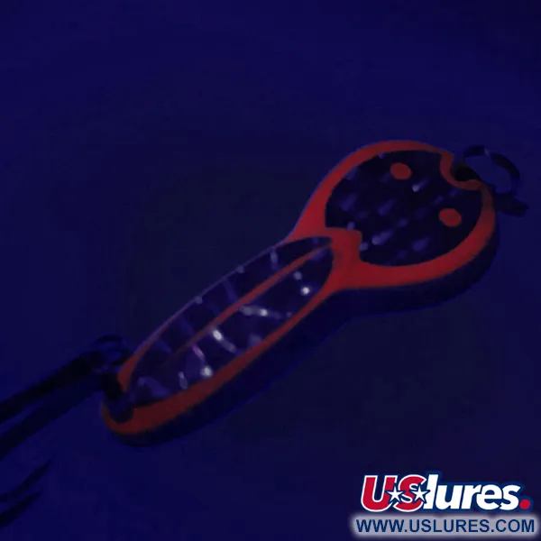 Acme Dazzler #2 UV Skeddrag, Silver/Röd, 7g, UV-reaktivt, #6262