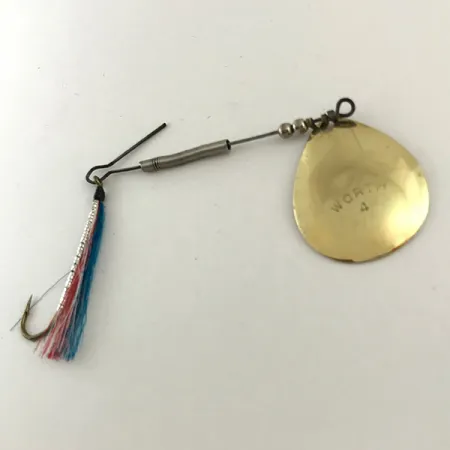 Worth 4 Spinnare, Mässing, 3.5g, Enkelkrok tinsel, #6285