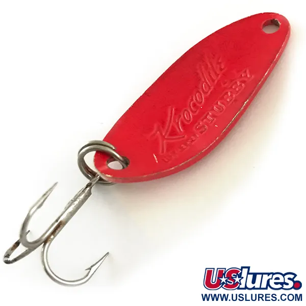 Luhr Jensen Krocodile Stubby UV Skeddrag, Red UV Glow, 7g, UV-Glow, #6350