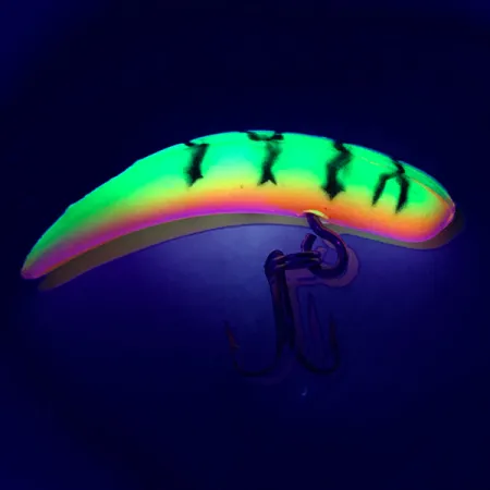 Yakima Bait FlatFish F4 UV Wobbler, Fire Tiger, 1.7g, UV, #6361