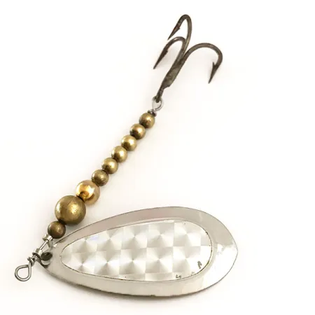 Luhr Jensen Mounti Spinnare, Mässing / Nickel, 10g, Rutmönster, #6368