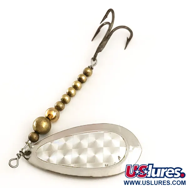 Luhr Jensen Mounti Spinnare, Mässing / Nickel, 10g, Rutmönster, #6368