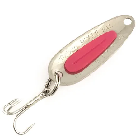 Nebco Pixee UV Skeddrag, Hamrad Nickel / Rosa, 4.5g, UV-Kärna, #6369