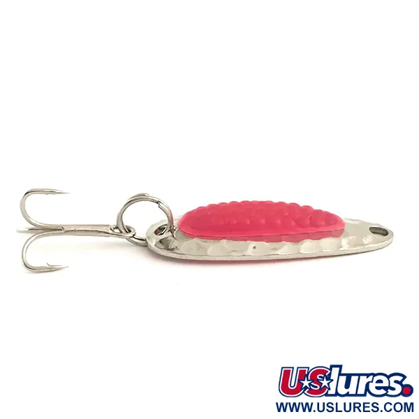 Nebco Pixee UV Skeddrag, Hamrad Nickel / Rosa, 4.5g, UV-Kärna, #6369