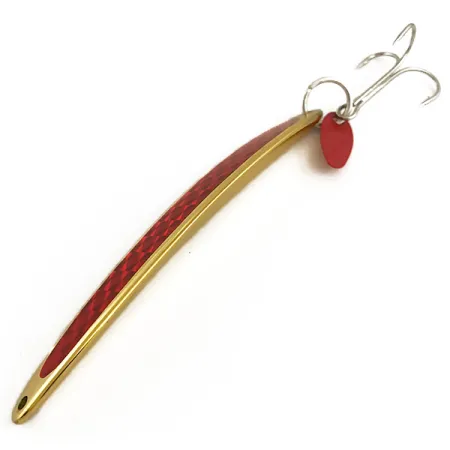 Bay de Noc Swedish Pimple Pirk, Guld/Röd, 40g, Bikakemönster, #6402