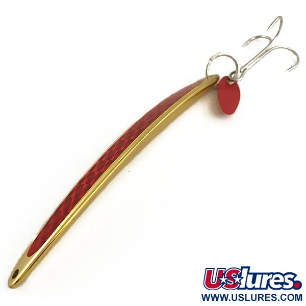 Bay de Noc Swedish Pimple Pirk, Guld/Röd, 40g, Bikakemönster, #6402