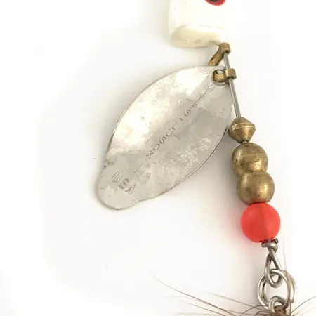 Mepps Lusox 1 Spinnare, Nickel / Röd, 10g, Blyskalle, #6403