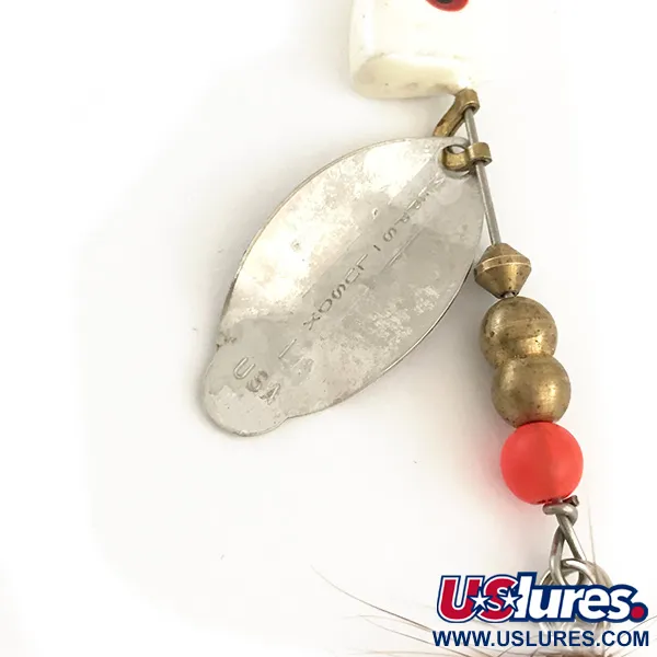 Mepps Lusox 1 Spinnare, Nickel / Röd, 10g, Blyskalle, #6403