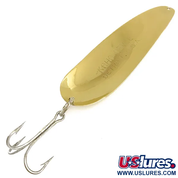 Dardevle Koho Devle Skeddrag, Guld, 40g, Detroit-stämpel, #6433