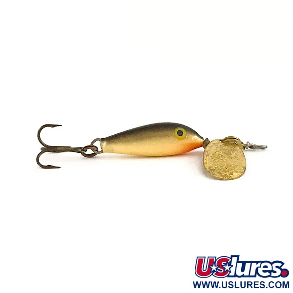 Blue Fox Vibrax Minnow Spin 1 Spinnare, Guld, 4g, Balsakropp, #6446