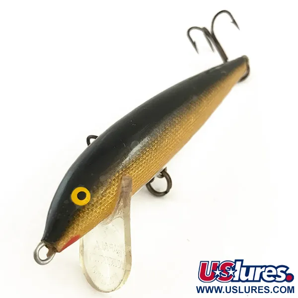 Rapala Countdown Wobbler, Guld, 12g, Balsaträ, #6470