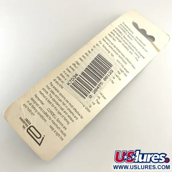 Cotton Cordell CC Spoon Jig Lure, Silver, 21g, Hamrad Yta, #6503