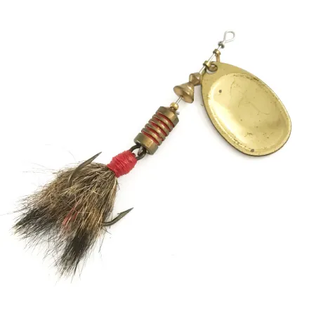 Mepps Aglia 3 dressed Spinnare, Guld / Röd, 7,3g, Ekorrsvans, #6509