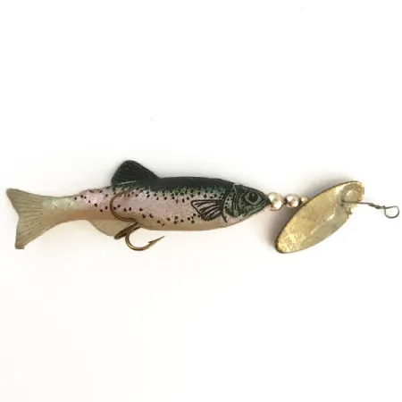 Renosky Sonic Swing Minnow Spinnare, Mässing/Regnbåge, 6g, #6515