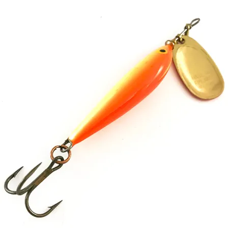 Blue Fox Vibrax Minnow Spin 2 Spinnare, Orange/Guld, 7g, Finland, #6517